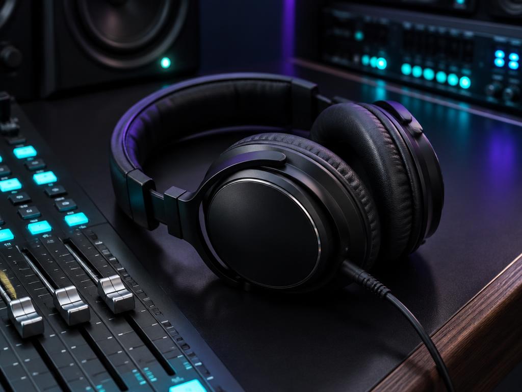 Illustrative studio headphones