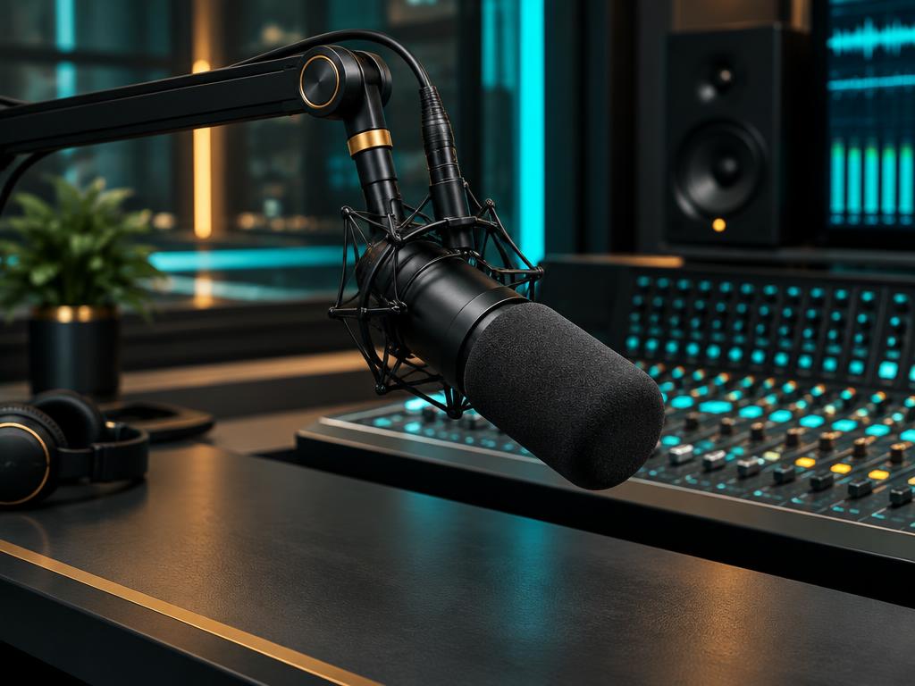 Illustrative studio microphone